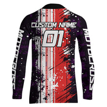 Load image into Gallery viewer, Motocross Racing Jersey Upf30+ Dirt Bike Jersey Motorcycle Off-Road Shirt Red XM312