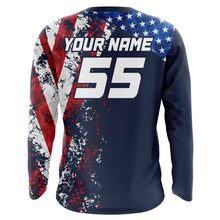Load image into Gallery viewer, American Flag Motocross Jersey Kid Men Women UPF30+ Youth Dirt Bike Shirt Off-road Motorcycle Patriotic XM22