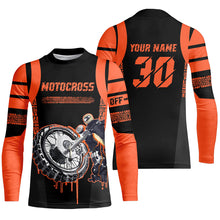 Load image into Gallery viewer, Orange Motocross Jersey Dirt Bike Off-Road Shirt UPF30+ Racing Motorcycle Long Sleeves XM25