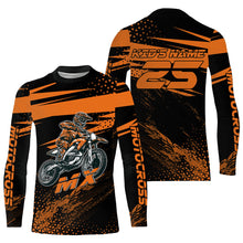 Load image into Gallery viewer, Orange Motocross Racing Jersey Upf30+ Dirt Bike Shirt Motorcycle Off-Road MX Jersey XM290