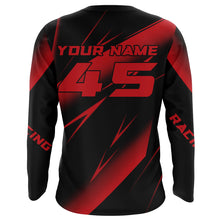 Load image into Gallery viewer, Motocross Racing Jersey Red Upf30+ Dirt Bike Shirt Motorcycle Off-Road Jersey XM293