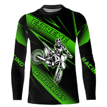 Load image into Gallery viewer, Motocross Racing Jersey Green Upf30+ Dirt Bike Shirt Motorcycle Off-Road Jersey XM293