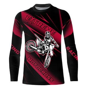 Motocross Racing Jersey Pink Upf30+ Dirt Bike Shirt Motorcycle Off-Road Jersey XM293