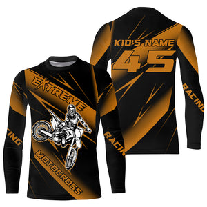 Motocross Racing Jersey Orange Upf30+ Dirt Bike Shirt Motorcycle Off-Road Jersey XM293