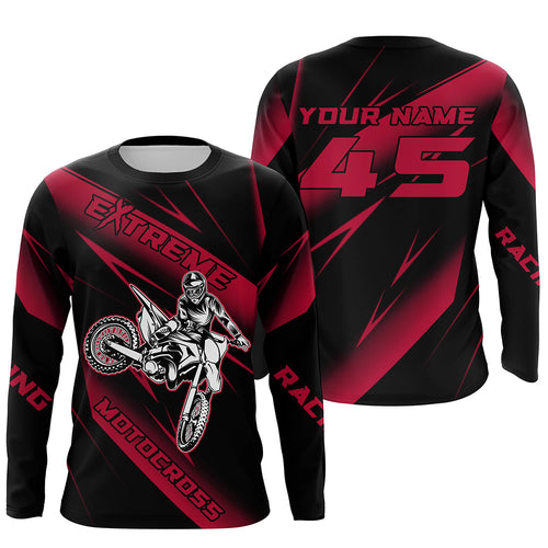 Motocross Racing Jersey Pink Upf30+ Dirt Bike Shirt Motorcycle Off-Road Jersey XM293