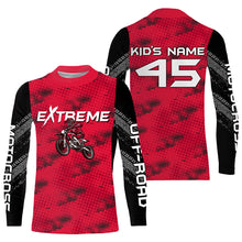 Load image into Gallery viewer, Motocross Jersey Custom Red Dirt Bike Kid Men Women Motorcycle Riding Shirt XM314