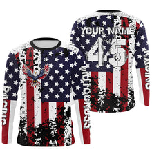 Load image into Gallery viewer, Motocross Jersey Custom Dirt Bike US Flag Motorcycle Racing Shirt Kid Men Women XM328