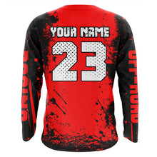 Load image into Gallery viewer, Red Motocross Jersey Custom Dirt Bike Shirt Upf30+ Kid Men Women Off-road Racing Shirt XM309