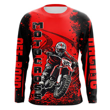 Load image into Gallery viewer, Red Motocross Jersey Custom Dirt Bike Shirt Upf30+ Kid Men Women Off-road Racing Shirt XM309