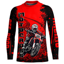 Load image into Gallery viewer, Red Motocross Jersey Custom Dirt Bike Shirt Upf30+ Kid Men Women Off-road Racing Shirt XM309