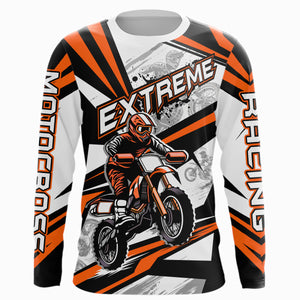 Orange Dirt Bike Racing Jersey Upf30+ Motocross Shirt Men Kid Women Off-Road Jersey XM279