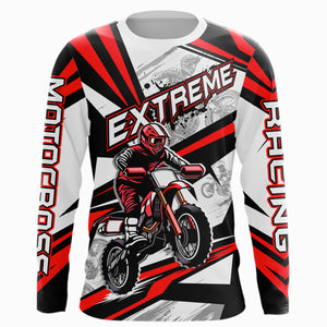 Red Dirt Bike Racing Jersey Upf30+ Motocross Shirt Men Kid Women Off-Road Jersey XM279