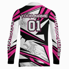 Load image into Gallery viewer, Pink Dirt Bike Racing Jersey Upf30+ Motocross Shirt Men Kid Women Off-Road Jersey XM279