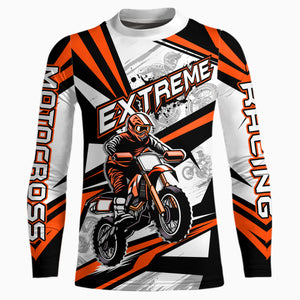 Orange Dirt Bike Racing Jersey Upf30+ Motocross Shirt Men Kid Women Off-Road Jersey XM279