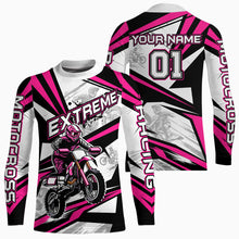 Load image into Gallery viewer, Pink Dirt Bike Racing Jersey Upf30+ Motocross Shirt Men Kid Women Off-Road Jersey XM279