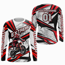 Load image into Gallery viewer, Red Dirt Bike Racing Jersey Upf30+ Motocross Shirt Men Kid Women Off-Road Jersey XM279