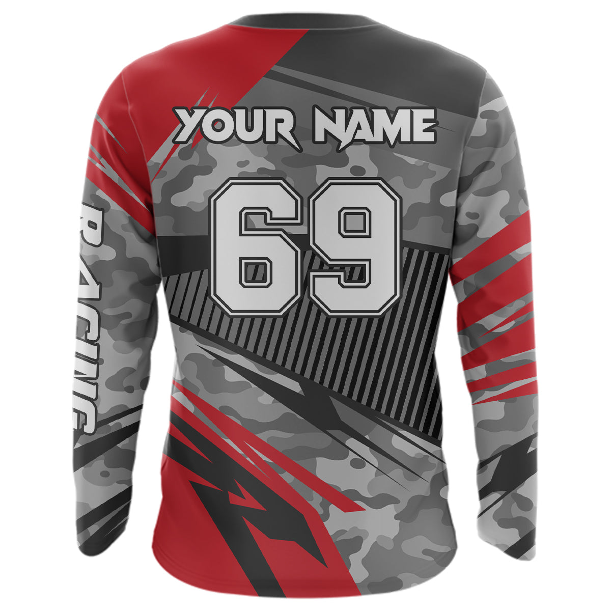 Motocross Racing Jersey Red Upf30+ Dirt Bike Off-Road Shirt Motorcycle Kid Men Women XM282