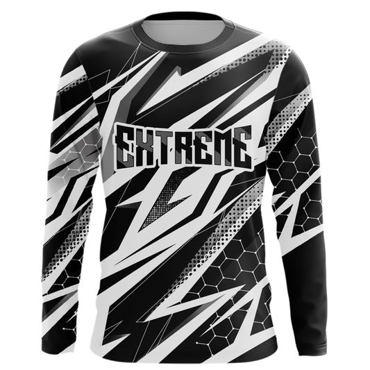 Motocross Jersey Kid Men Women Upf30+ White Racing Dirt Bike Shirt Off-Road Motorcycle XM286