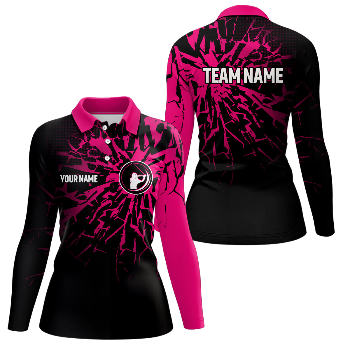Pink Golf Polo Shirt Custom Golf Shirts for Men and Women Team Golf Apparel MMG58