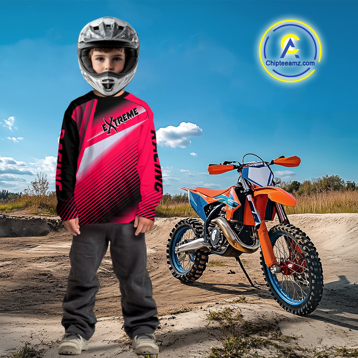 Pink Motocross Racing Jersey Custom Dirt Bike Jersey Men Kid Women Off Road Jersey XM366