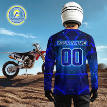 Load image into Gallery viewer, Lightning Blue ATV Motocross Racing Jersey for Adult Kid ATV Riding Shirt Quad Jersey MX128