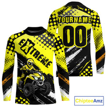 Load image into Gallery viewer, Yellow ATV Racing Jersey Custom ATV Motocross Shirt Kid Women Men ATV Jersey MX130