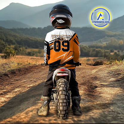 Orange ATV Racing Jersey Custom ATV Moto Riding Shirt for Kid Adult Quad ATV Jersey MX120