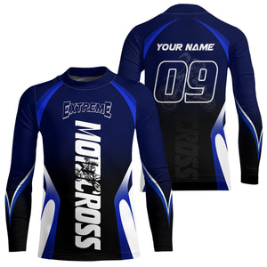 Custom Blue Motocross Jersey for Men Kid Women Racing Dirt Bike Off-road Shirt XM338