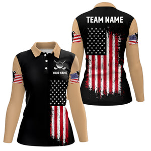 Custom American Flag Golf Polo Shirt Patriotic Golf Polo Shirts For Men Women MMG06