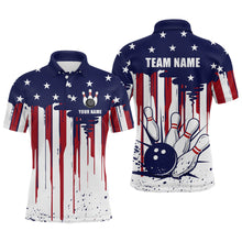 Load image into Gallery viewer, Patriotic Bowling Shirt for Men Women Custom Bowling Polo Shirt &amp; Quarter-Zip Shirts MBL01