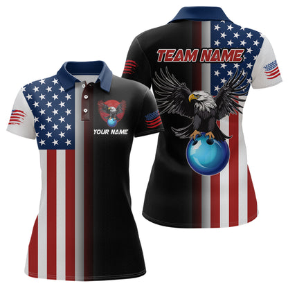Eagle Bowling Shirt Custom American Bowling Shirts Women Men Patriotic Bowling Shirt MBL05
