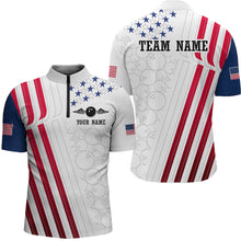 Load image into Gallery viewer, American Flag Bowling Shirts for Men Women Team Bowling Shirt Patriotic Bowling Shirt MBL08