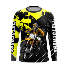 Load image into Gallery viewer, Motocross Racing Jersey Yellow Upf30+ Motorcycle Dirt Bike Jersey Off-Road Shirt Men Kid Women XM298