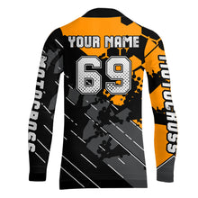 Load image into Gallery viewer, Motocross Racing Jersey Orange Upf30+ Motorcycle Dirt Bike Jersey Off-Road Shirt Men Kid Women XM298