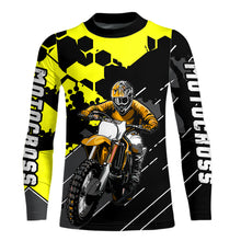 Load image into Gallery viewer, Motocross Racing Jersey Yellow Upf30+ Motorcycle Dirt Bike Jersey Off-Road Shirt Men Kid Women XM298