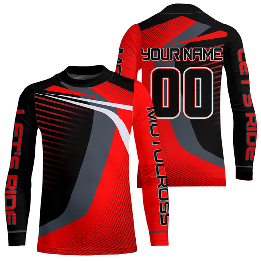 Red Motocross Racing Jersey Custom Dirt Bike Jersey Men Kid Women Off Road Jersey XM359
