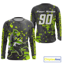 Load image into Gallery viewer, Green ATV Motocross Racing Jersey Custom ATV Shirts Kid Women Men Quad Jersey MX136
