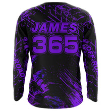 Load image into Gallery viewer, Motocross Racing Jersey Purple Upf30+ Men Women Kid Dirt Bike Shirt Motorcycle Jersey XM200