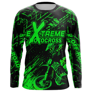 Motocross Racing Jersey Green Upf30+ Men Women Kid Dirt Bike Shirt Motorcycle Jersey XM200