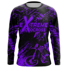 Load image into Gallery viewer, Motocross Racing Jersey Purple Upf30+ Men Women Kid Dirt Bike Shirt Motorcycle Jersey XM200