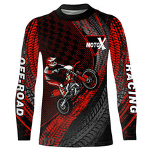 Load image into Gallery viewer, Dirt Bike Jersey Men Kid Women Upf30+ Red Motocross Shirt Racing Off-Road Shirt XM203