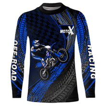 Load image into Gallery viewer, Dirt Bike Jersey Men Kid Women Upf30+ Blue Motocross Shirt Racing Off-Road Shirt XM203