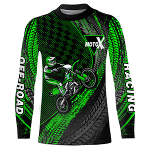 Youth Dirt Bike Jersey UPF30+ Motocross Shirt MX Racing Off-Road Motorcycle Riding Shirt XM203