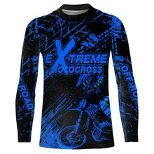 Load image into Gallery viewer, Motocross Racing Jersey Blue Upf30+ Men Women Kid Dirt Bike Shirt Motorcycle Jersey XM200