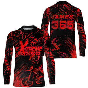 Motocross Racing Jersey Red Upf30+ Men Women Kid Dirt Bike Shirt Motorcycle Jersey XM200