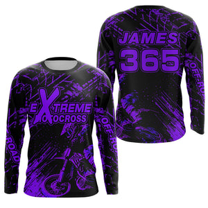 Motocross Racing Jersey Purple Upf30+ Men Women Kid Dirt Bike Shirt Motorcycle Jersey XM200