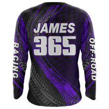 Load image into Gallery viewer, Dirt Bike Jersey Men Kid Women Upf30+ Purple Motocross Shirt Racing Off-Road Shirt XM203