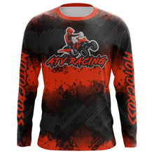 Load image into Gallery viewer, ATV Motocross Racing Jersey Red Black Upf30+ Quad Bike Shirt Kid Men ATV Riding Jersey MX26