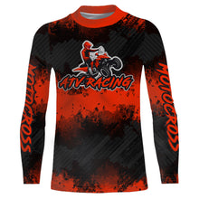 Load image into Gallery viewer, ATV Motocross Racing Jersey Red Black Upf30+ Quad Bike Shirt Kid Men ATV Riding Jersey MX26