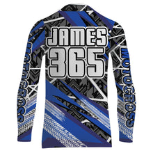 Load image into Gallery viewer, Blue ATV Motocross Racing Jersey Upf30+ ATV Quad Bike Shirt Kid Men ATV Quad Jersey MX28